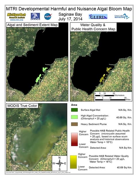 MODIS Aqua retrieval from July 17, 2014.