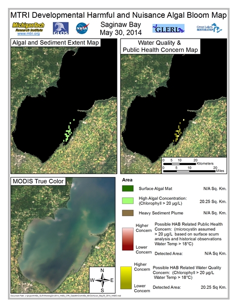 MODIS Aqua retrieval from May 30, 2014.