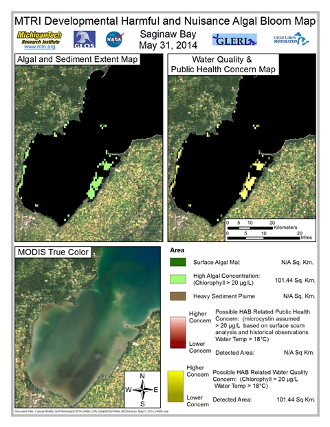 MODIS Aqua retrieval from May 31, 2014.