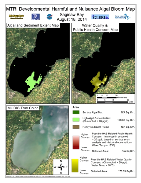 MODIS Aqua retrieval from August 18, 2014.